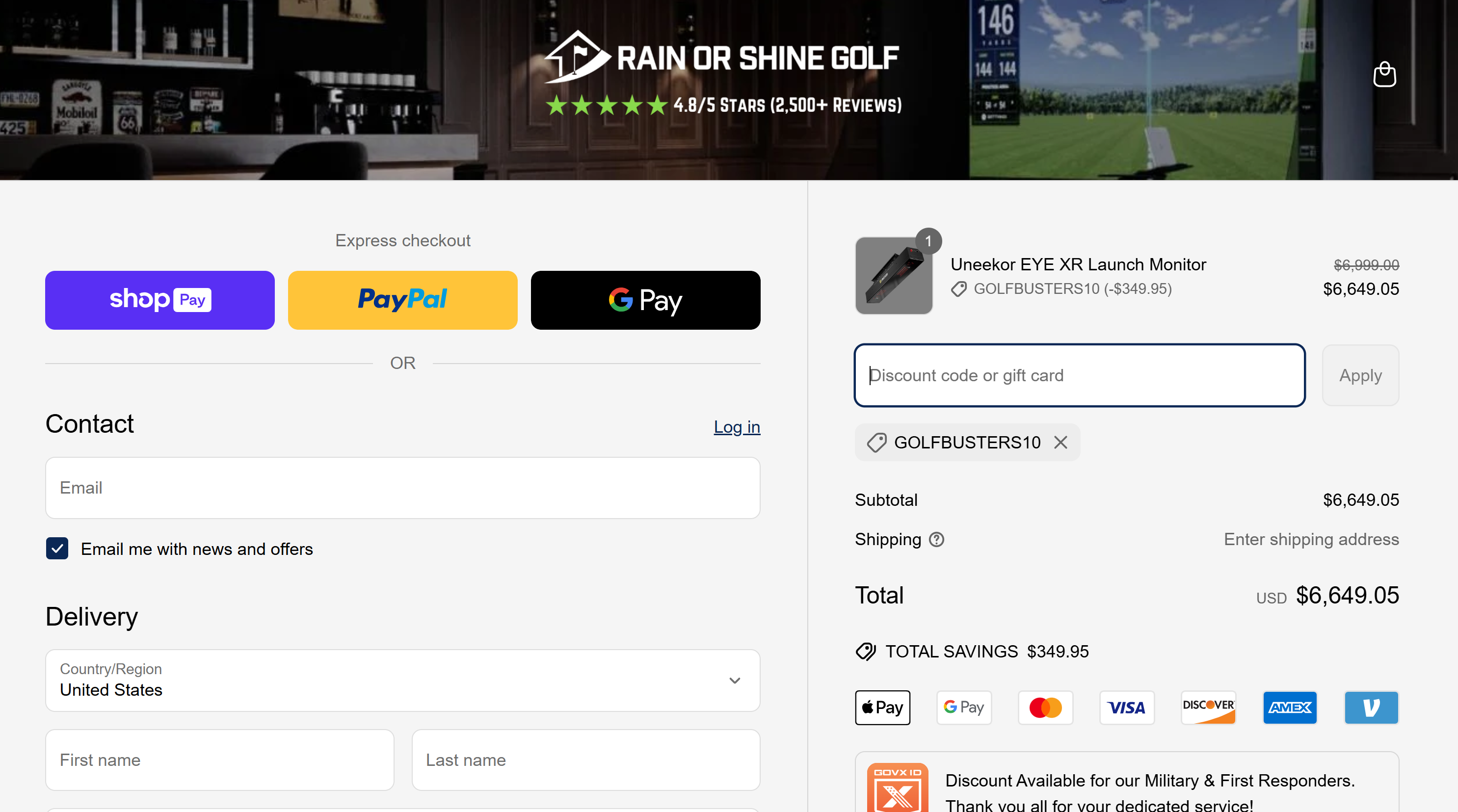 Rain or Shine Golf